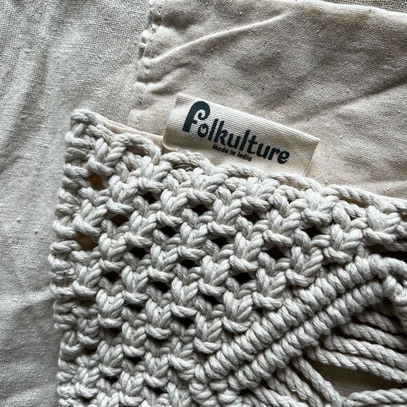 Boho Macrame Pillow Covers Set of 4 100% Cotton Fringe Throw Pillowcases Cream‎ - Picture 8 of 9